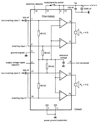 Усилитель на микросхеме TDA 1554q 1555q 1558q