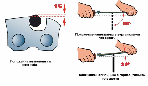 Заточка цепи бензопилы (электропилы) своими руками 